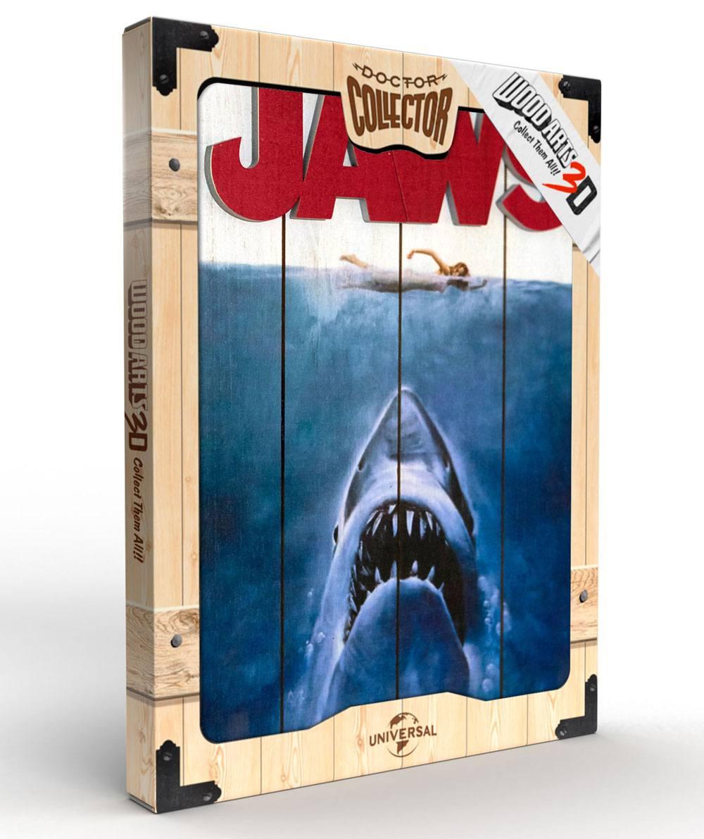 Woordarts jaws les dent de la mer tableau en bois print 5