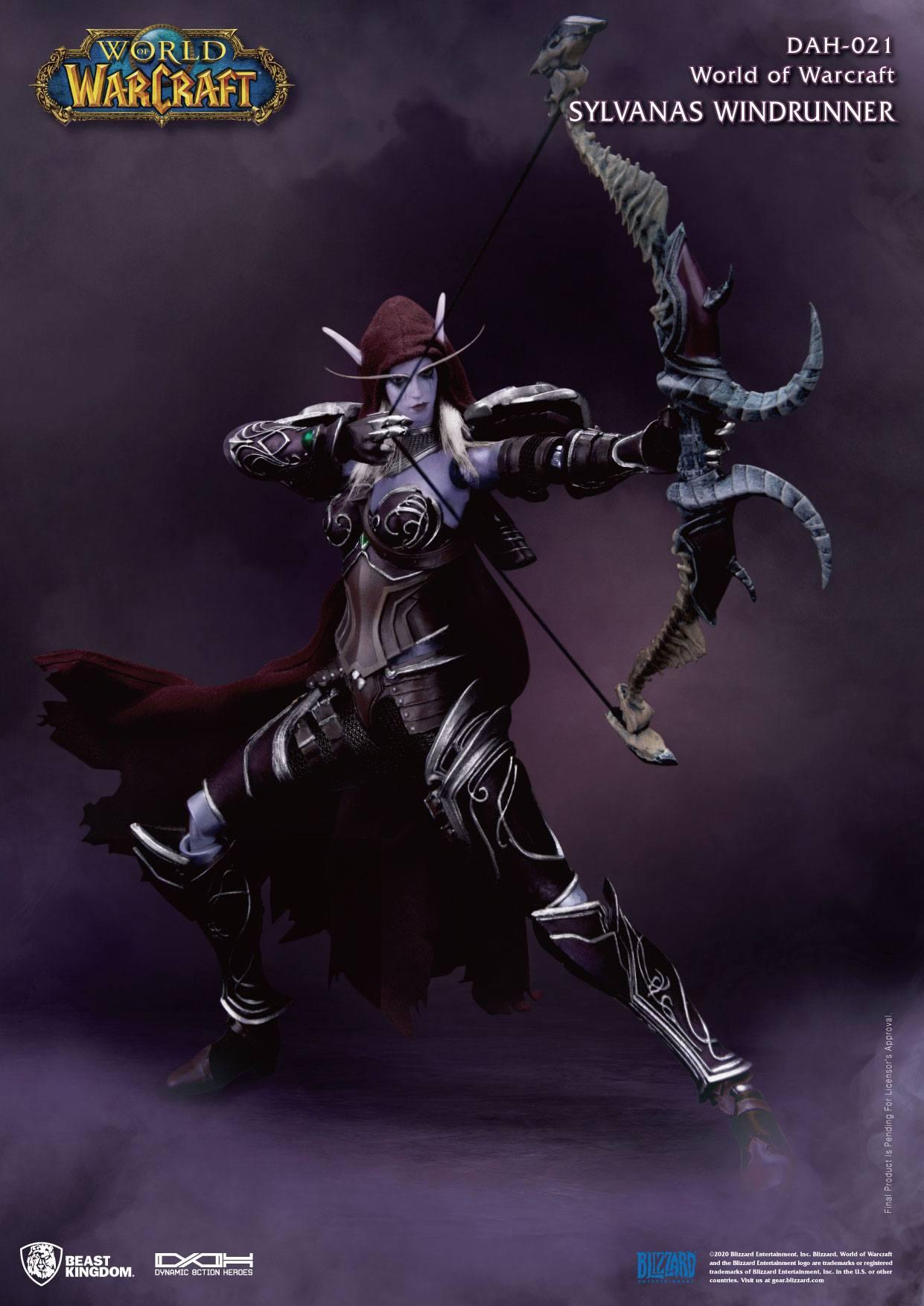 World of warcraft battle for azeroth figurine dynamic action heroes 19 sylvanas windrunner 21 cm 6