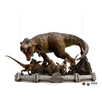 Jurassic Park statuette 1/20 résine Demi Art Scale The Final Scene 48 cm Iron Studios