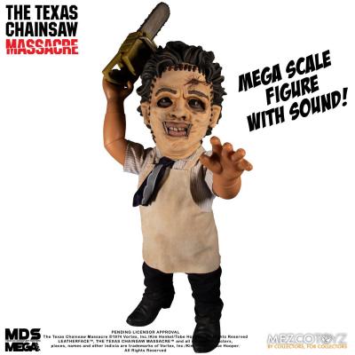 Massacre à la tronçonneuse Mega Scale Leatherface figurine sonore 38 cm