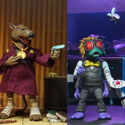 Les Tortues ninja pack 2 figurines Splinter & Baxter 18 cm