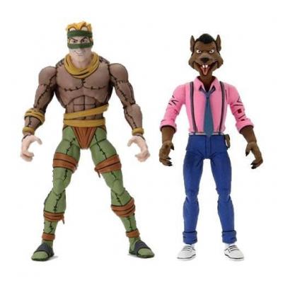 Les Tortues ninja pack 2 figurines Rat King & Vernon 18 cm